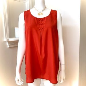 Beautiful Orange Gap Tank Top XL